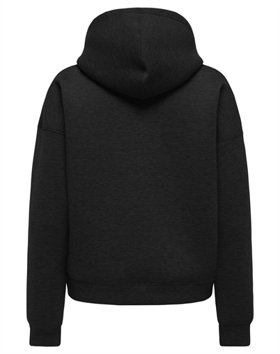 JDY - JDYSabrina Zipper Scuba Hoodie - Black